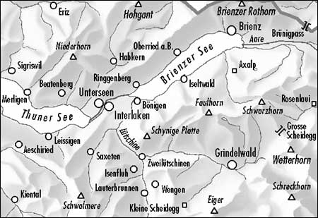 Carte de randonnée imperméable n° 254T - Interlaken (Suisse) | Swisstopo - Excursions au 1/50 000 carte de randonnée Swisstopo