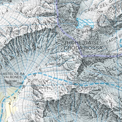 Carte de randonnée n° 31 - Dolomites de Braies, Marebbe | Tabacco carte de randonnée Tabacco