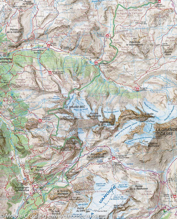 Carte de randonnée n° A3 - Vanoise (Alpes) | Rando éditions carte de randonnée Rando Editions