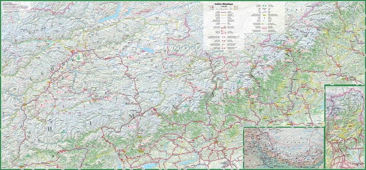 Carte de randonnée plastifiée - Himalaya indienne | TerraQuest carte de randonnée Terra Quest