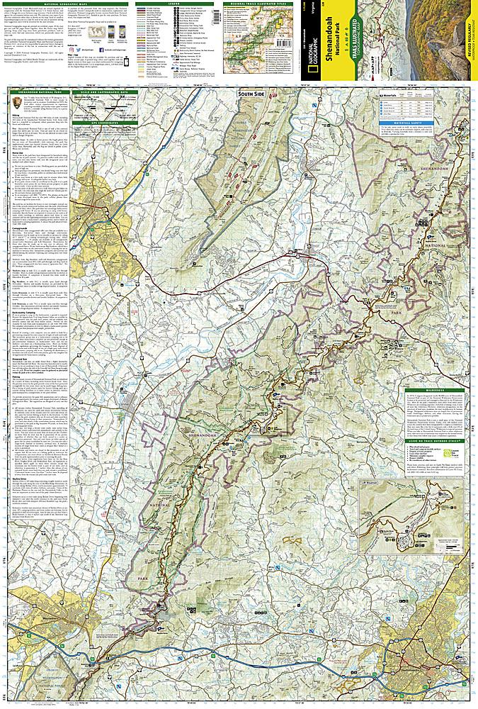 Carte de randonnée n° 228 - Shenandoah National Park (Virginie) | National Geographic carte de randonnée National Geographic