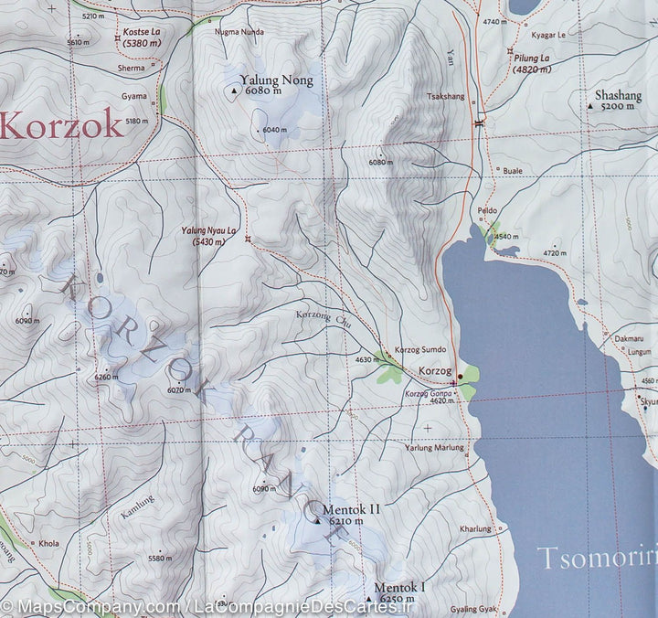 Carte de randonnée - Sud du Ladakh et du Zanskar (Inde) | Olizane carte de randonnée Olizane