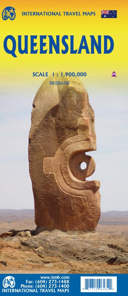 Carte de voyage - Queensland | ITM carte routière ITM