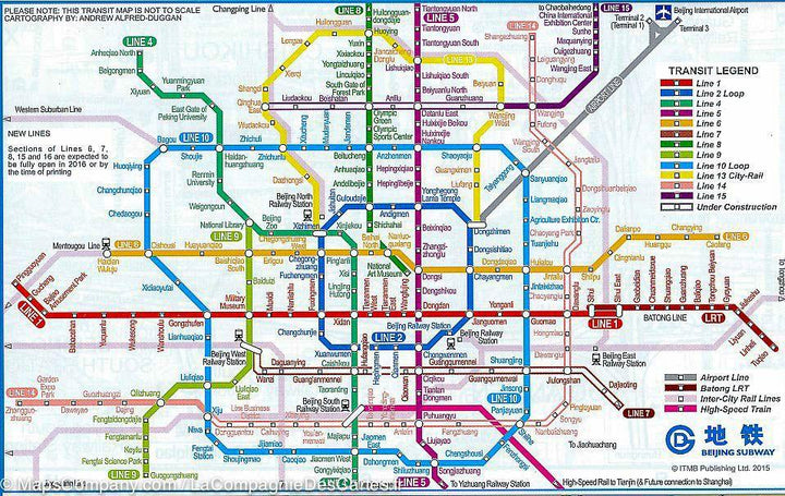 Carte de voyage - Région de Pékin & Plan de Pékin | ITM carte routière ITM