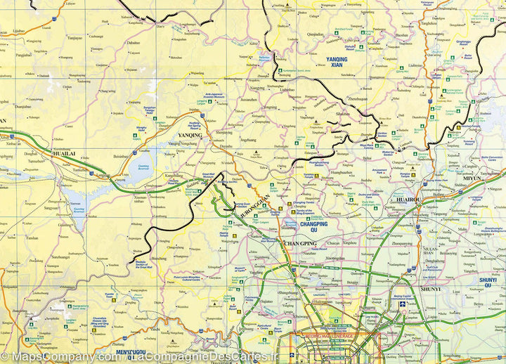 Carte de voyage - Région de Pékin & Plan de Pékin | ITM carte routière ITM
