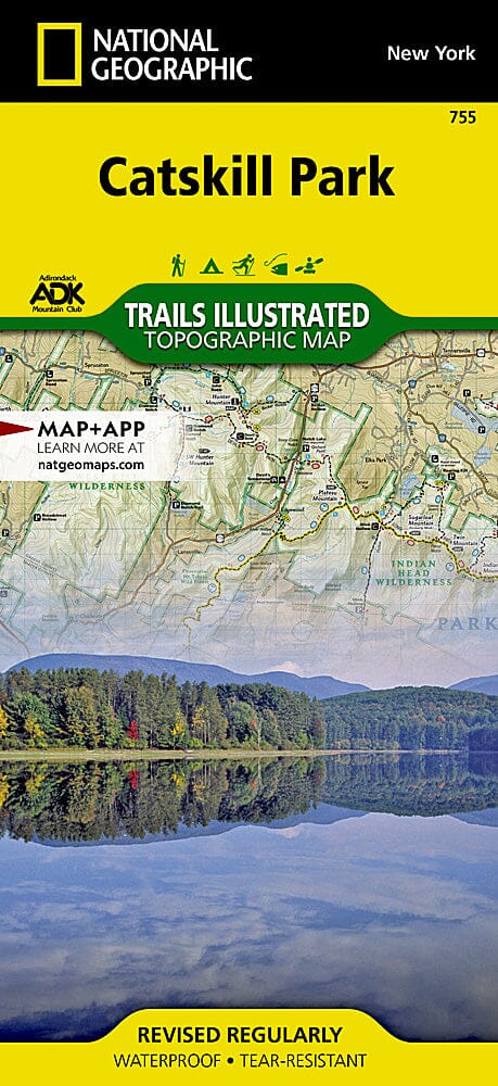 Hiking map 755 Catskill Park, New York National Geographic