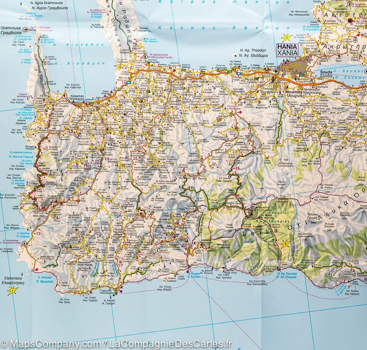 Carte détaillée - Crète (Grèce) | Freytag & Berndt carte routière Freytag & Berndt