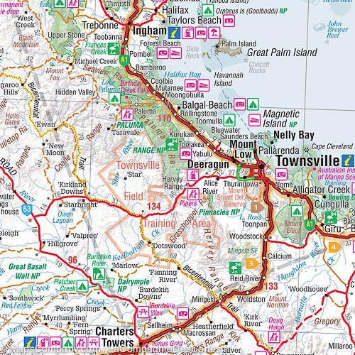 Carte routière - Nord du Queensland | Hema Maps carte routière Hema Maps