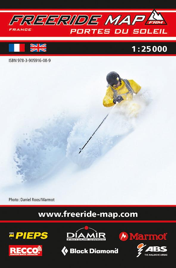 Carte Freeride - Portes du Soleil | Freeride Map carte de randonnée Freeride Map