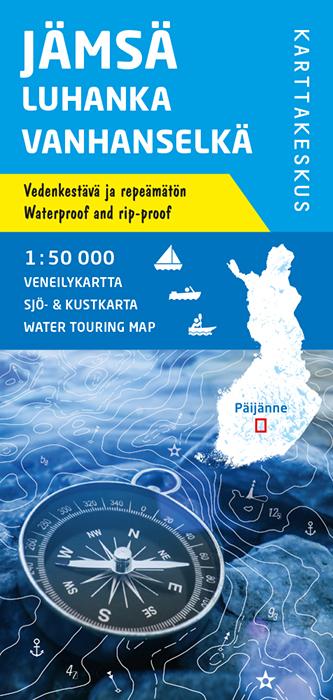 Carte marine n° 7 - Jämsä Luhanka Vanhanselkä (Finlande) | Karttakeskus carte routière Karttakeskus Default Title
