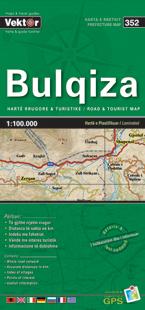 Carte régionale - Bulqiza (Albanie), n° 352 | Vektor carte pliée Vektor