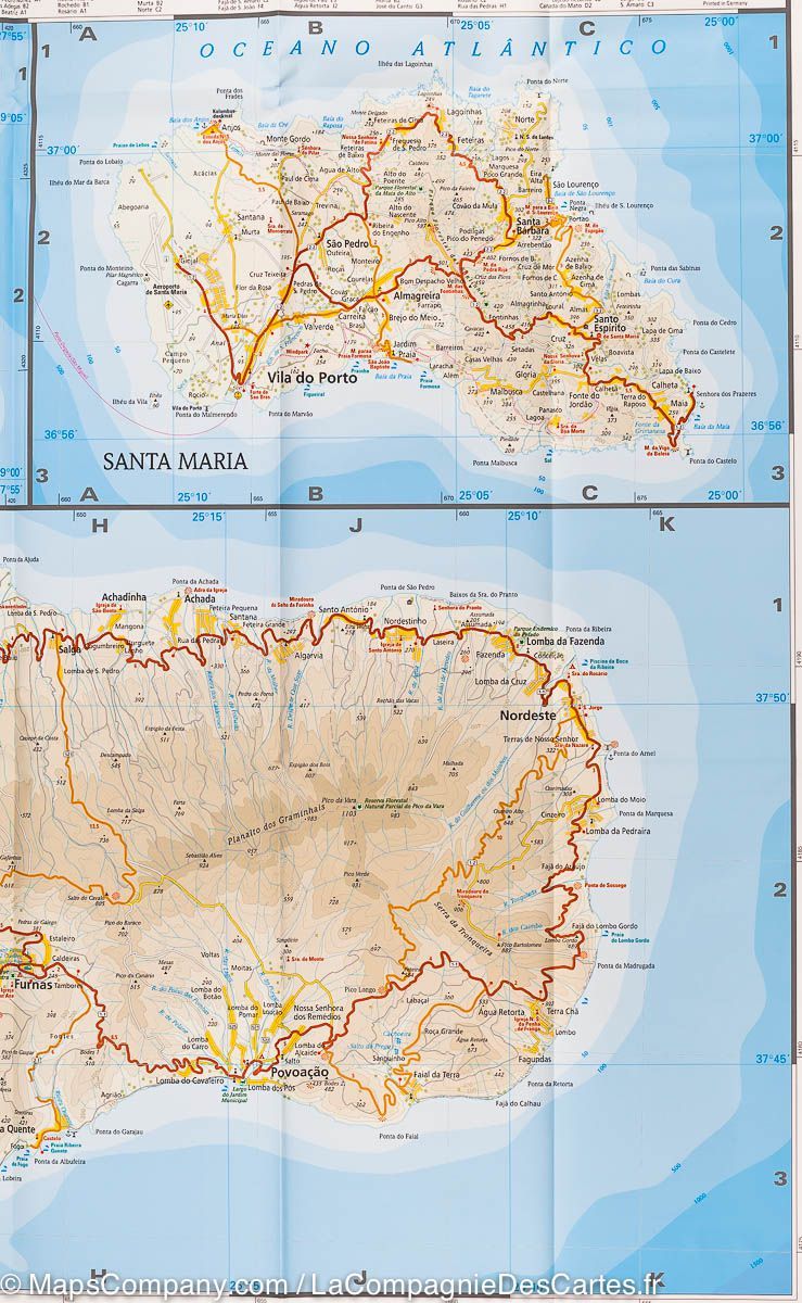 Carte routière - Açores | Reise Know How carte routière Reise Know-How