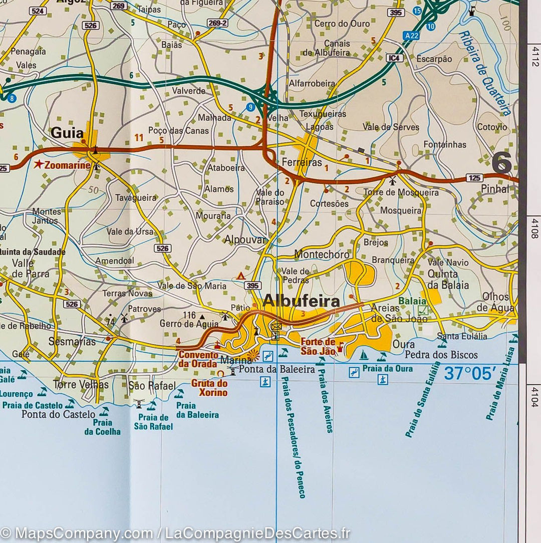 Carte routière - Algarve (Portugal) | Reise Know How carte routière Reise Know-How