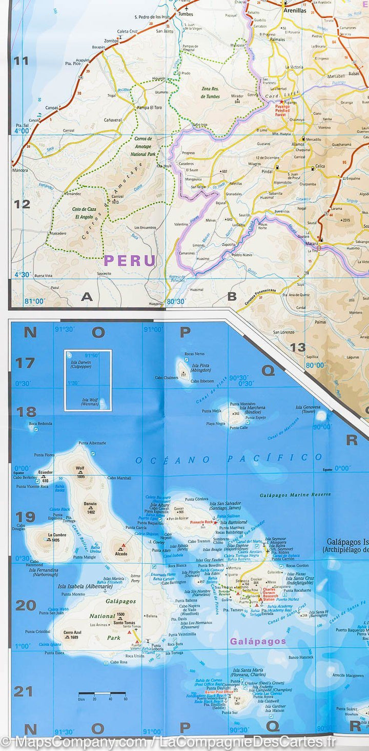 Carte routière - Equateur | Reise Know How carte routière Reise Know-How