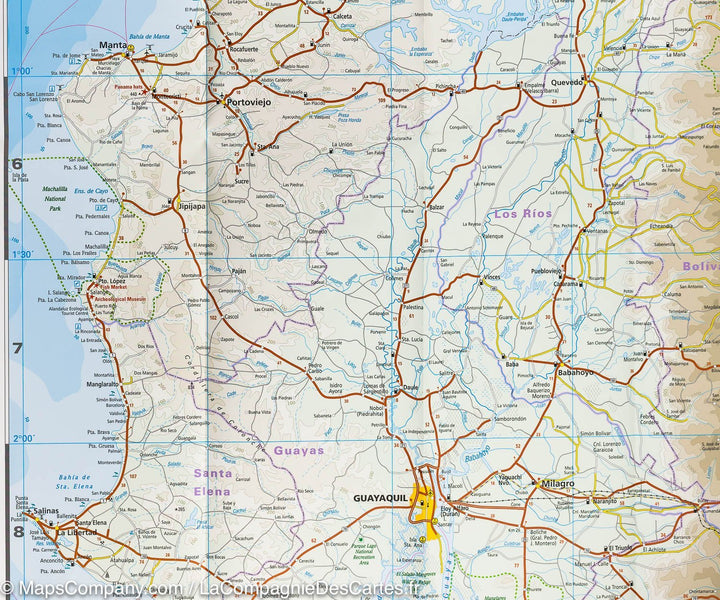 Carte routière - Equateur | Reise Know How carte routière Reise Know-How