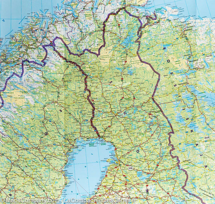 Carte routière - Europe du Nord et Scandinavie | Freytag & Berndt carte routière Freytag & Berndt
