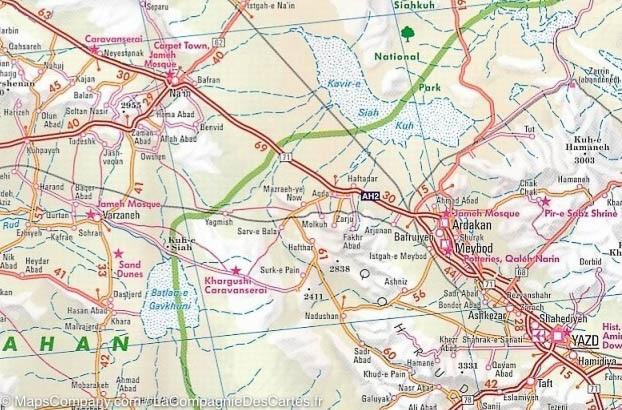 Carte routière imperméable - Iran | Nelles Map carte routière Nelles Verlag