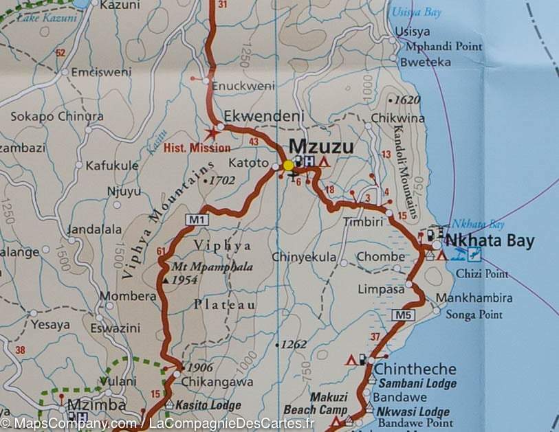 Carte routière - Mozambique & Malawi | Reise Know How carte routière Reise Know-How