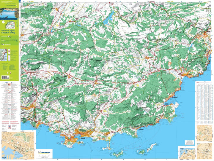 Carte routière n° 114 - Pays Varois & Gorges du Verdon | Michelin - Zoom France carte routière Michelin