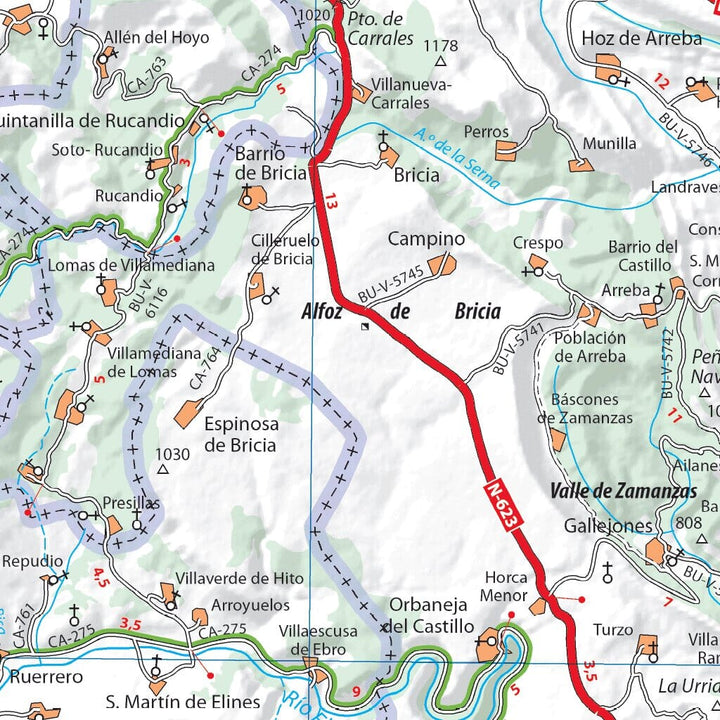 Carte routière n° 143 - Côte Cantabrique | Michelin - Zoom Espagne carte routière Michelin