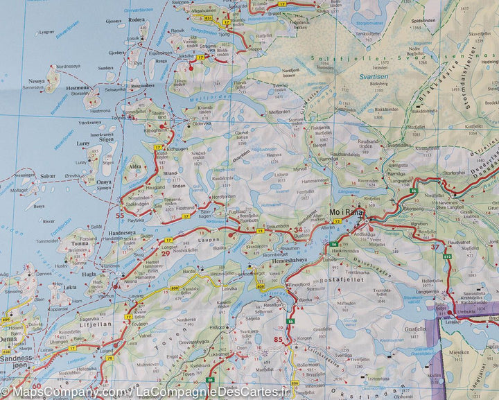 Carte routière n° 3 - Norvège Nord (autour de Narvik) | Freytag & Berndt carte routière Freytag & Berndt