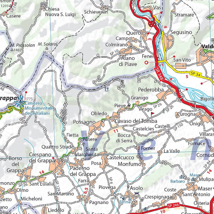 Carte routière n° 355 - Vénétie | Michelin carte routière Michelin