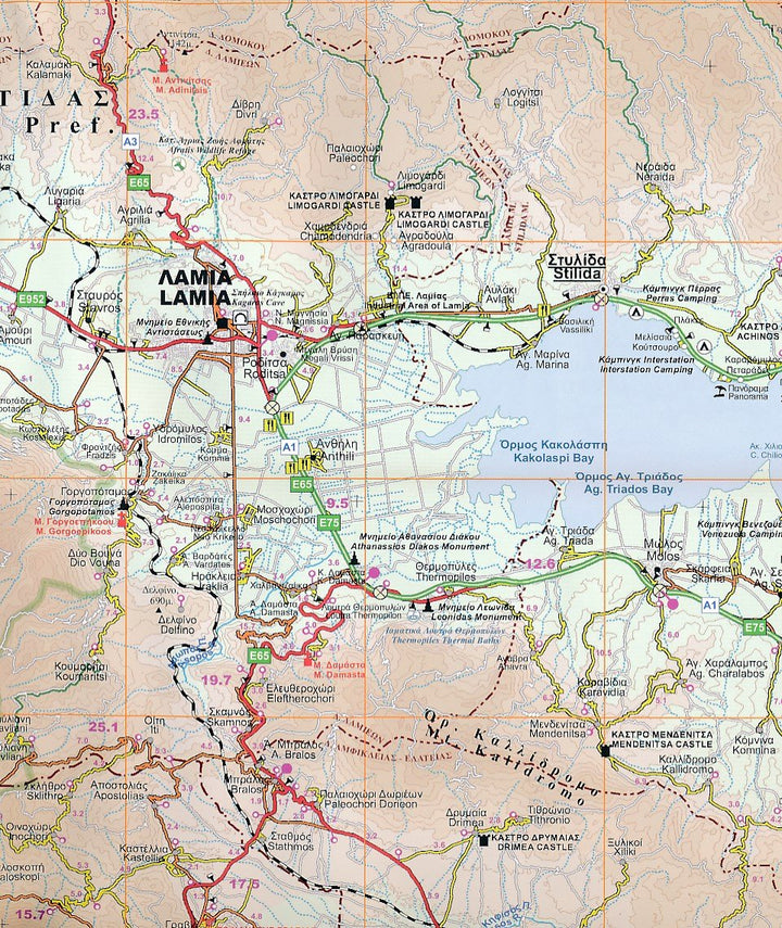 Carte routière n° 4 - Grèce Centrale | Road Editions carte routière Road Editions