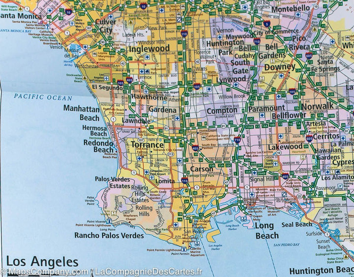 Carte routière n° 5 - Californie et Nevada (USA) | Hallwag carte routière Hallwag