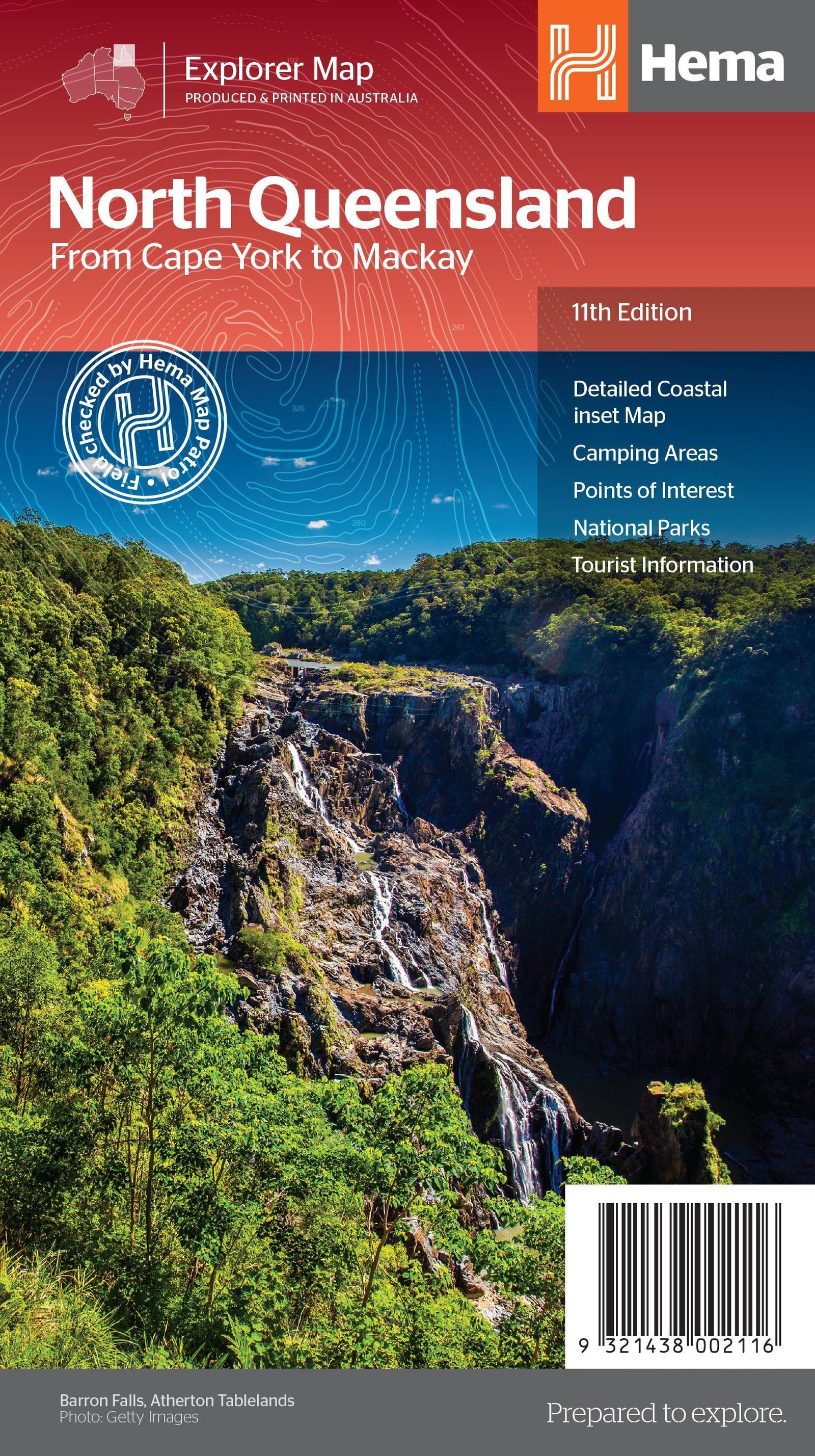 Carte routière - Nord du Queensland | Hema Maps carte routière Hema Maps