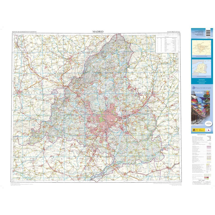 Carte routière provinciale n° 30 - Madrid | CNIG carte routière CNIG