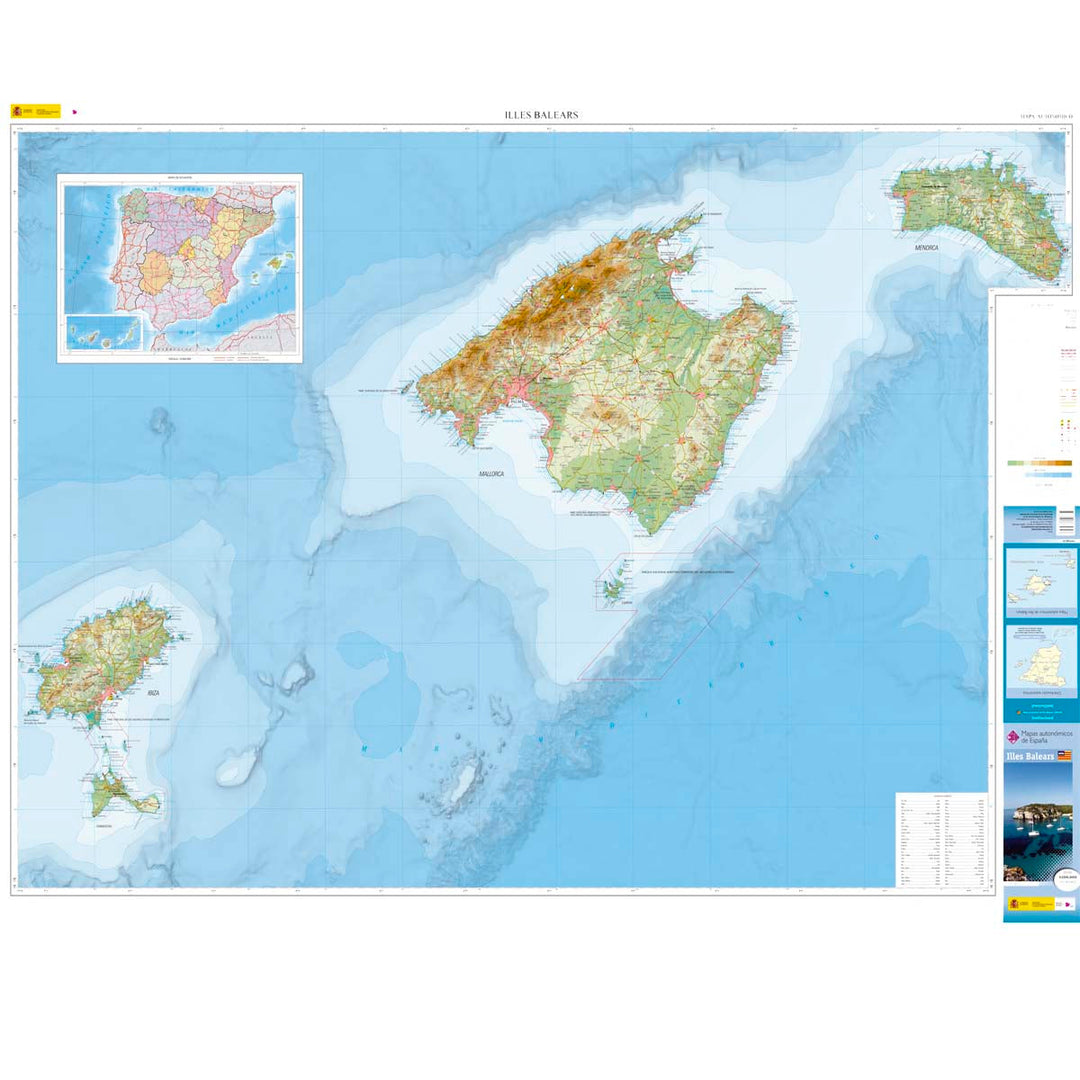 Carte routière régionale n° 11 - Iles Baléares | CNIG carte pliée CNIG