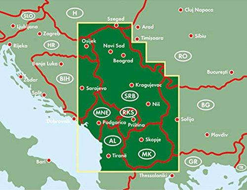 Carte routière - Serbie, Monténégro & Macédoine | Freytag & Berndt carte routière Freytag & Berndt