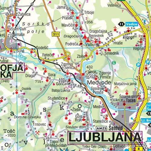 Carte routière - Slovénie au 1 / 150 000 | Freytag & Berndt carte routière Freytag & Berndt