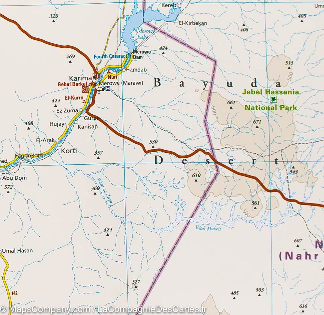 Carte routière - Soudan et Sud-Soudan | Reise Know How carte routière Reise Know-How