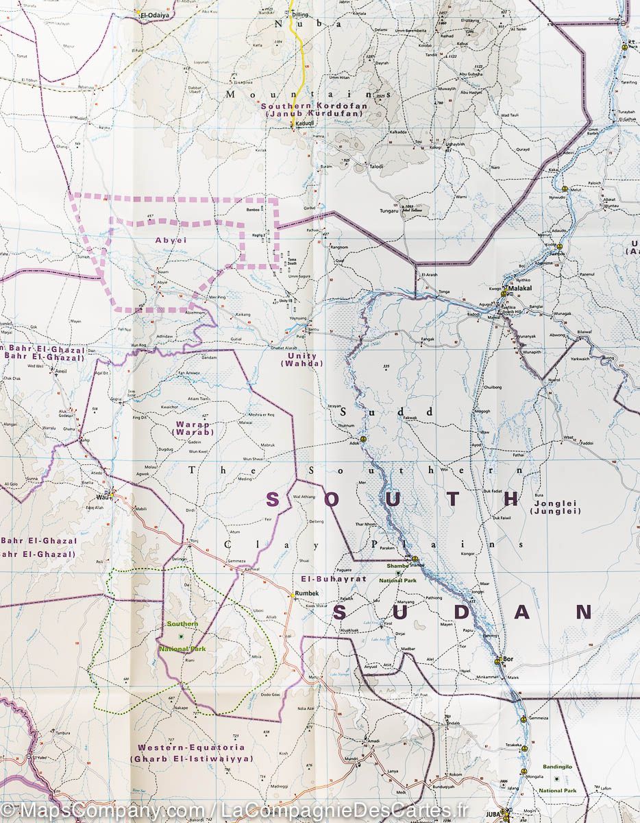 Carte routière - Soudan et Sud-Soudan | Reise Know How carte routière Reise Know-How