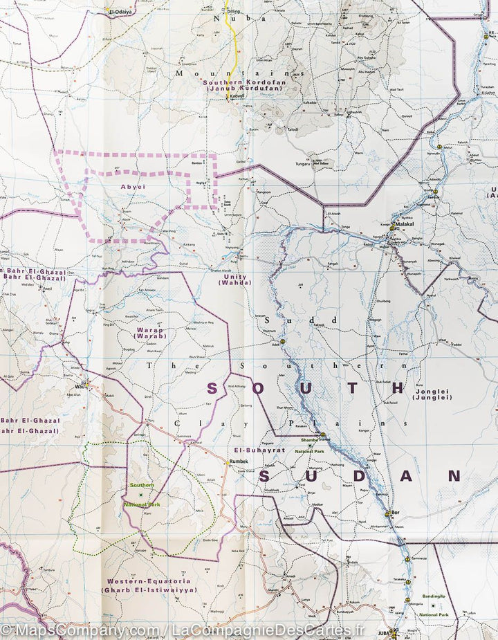 Carte routière - Soudan et Sud-Soudan | Reise Know How carte routière Reise Know-How