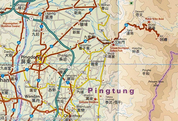 Carte routière - Taiwan | Reise Know How carte routière Reise Know-How