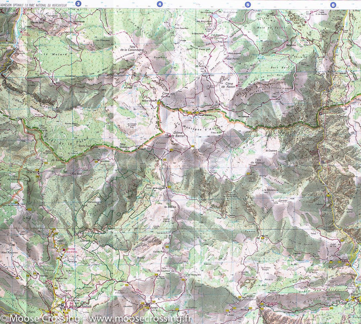 Carte TOP 25 n° 3641 OT - Moyen Var | IGN carte de randonnée IGN