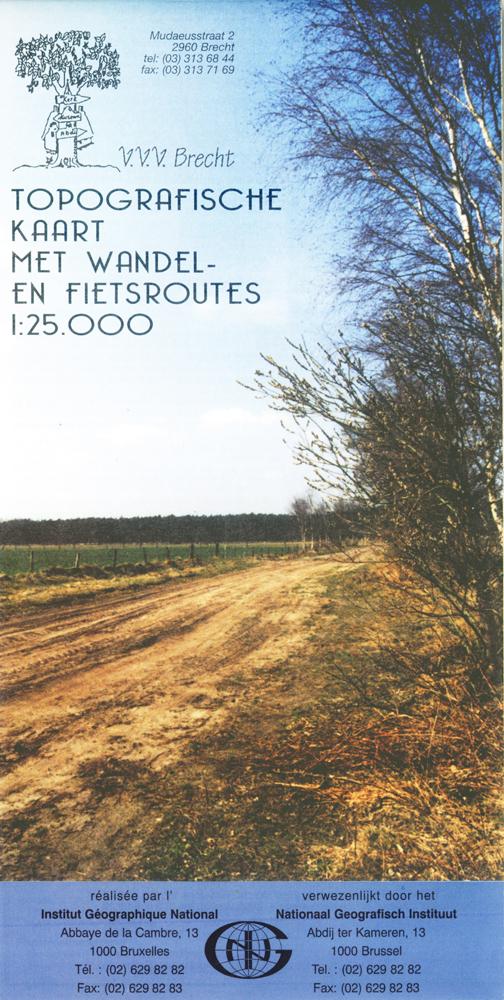 Carte topographique et cycliste - Brecht (Belgique) | NGI carte cycliste IGN Belgique Default Title