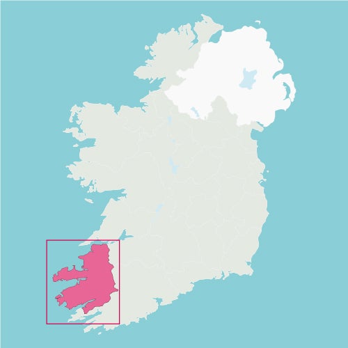 Carte touristique - Comté de Kerry (Irlande) | Xploreit carte routière Xploreit