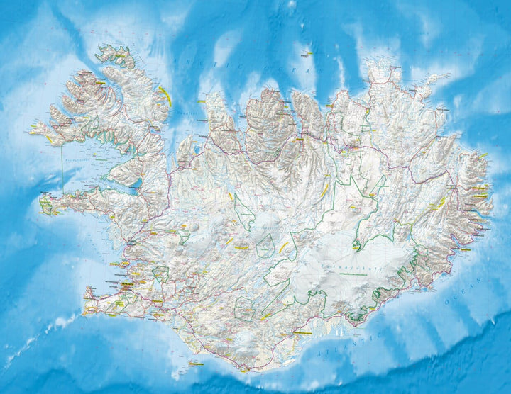 Carte touristique plastifiée - Islande | TerraQuest carte routière Terra Quest