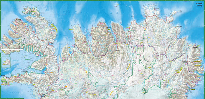 Carte touristique plastifiée - Islande | TerraQuest carte routière Terra Quest