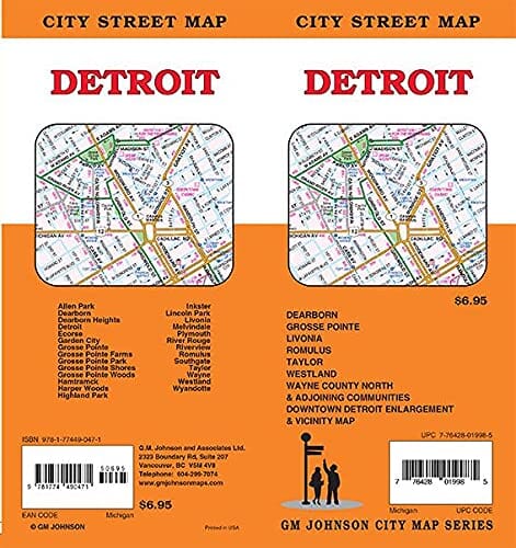 Detroit, Michigan | GM Johnson carte pliée GM Johnson