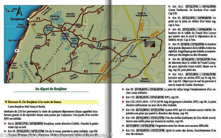 Guide Gandini - Pistes du sud du Maroc : Le Sahara Atlantique - Tome 6 guide de voyage Extrem'Sud - Guides Gandini