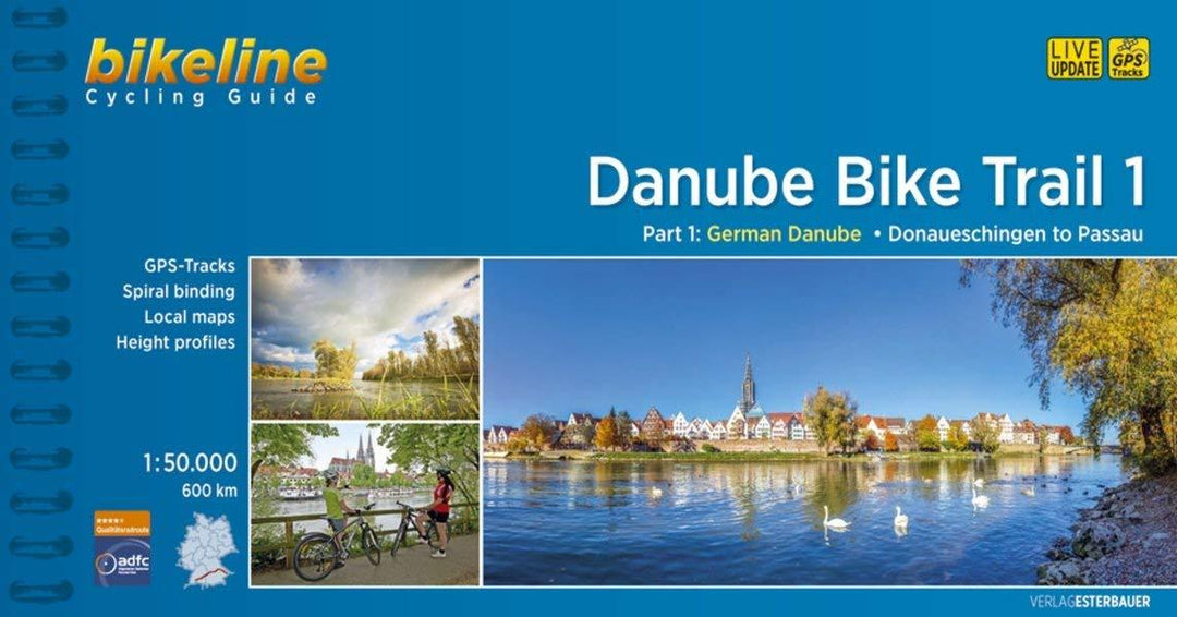 Guide vélo (en anglais) - Danube Bike Trail 1, Donaueschingen to Passau | Bikeline guide vélo Bikeline