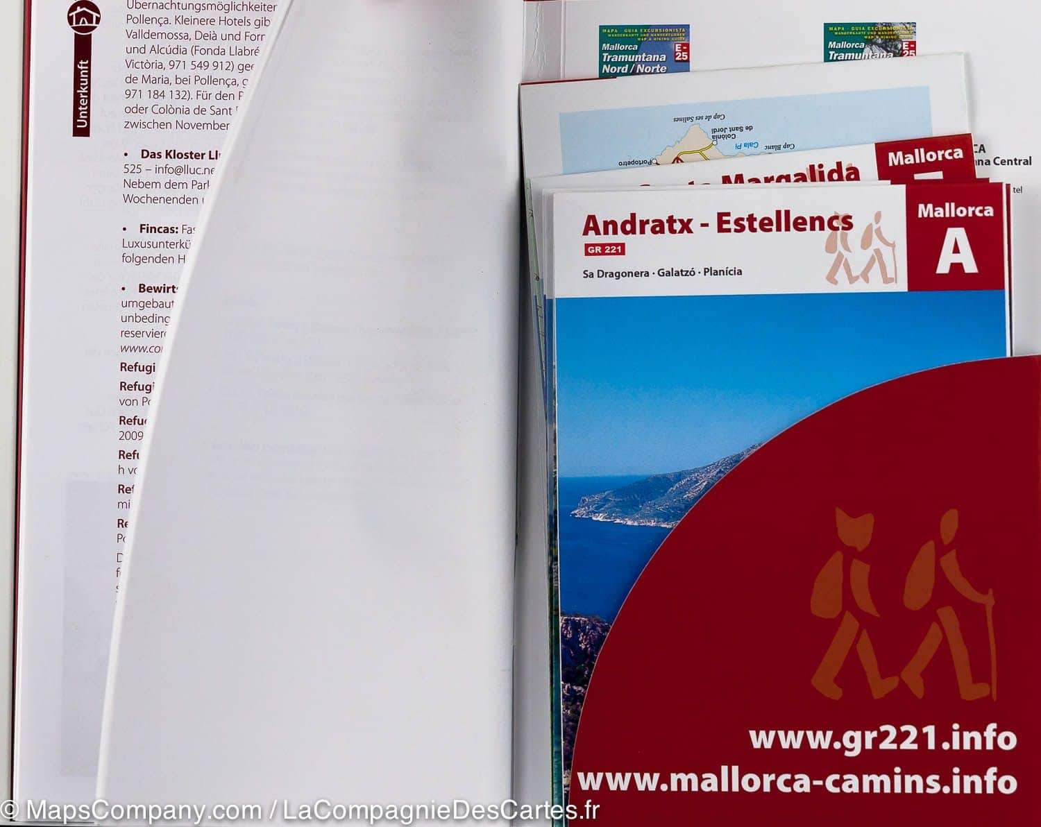 Lot de cartes de randonnée - Majorque (Baléares) - GR221, GR222 | Alpina carte de randonnée Editorial Alpina