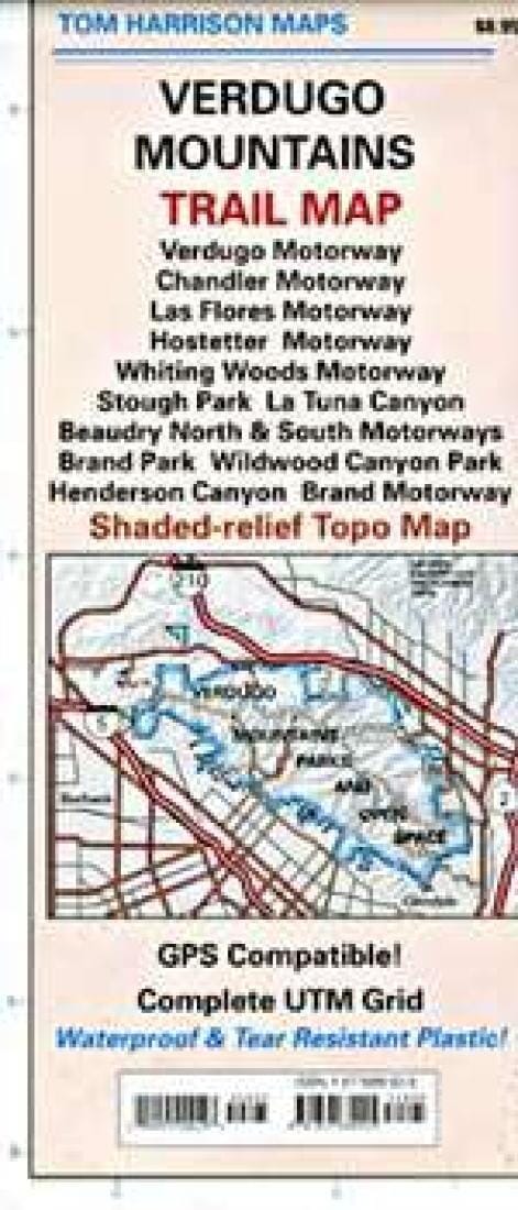 Verdugo Mountains, California by Tom Harrison Maps