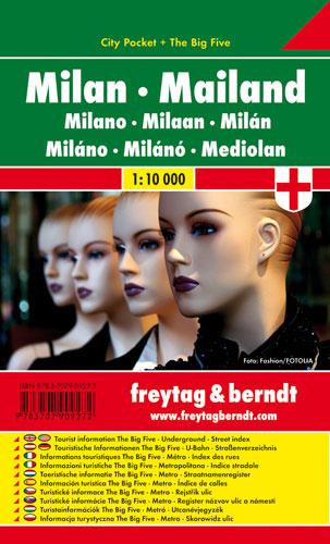 Plan de poche - Milan | Freytag & Berndt carte pliée Freytag & Berndt