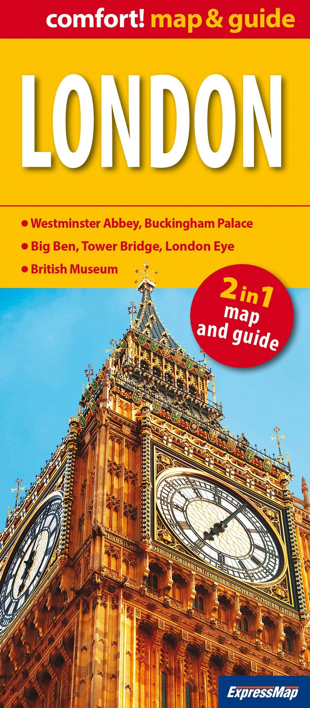 Plan de ville plastifié - Londres + miniguide | Express Map carte pliée Express Map