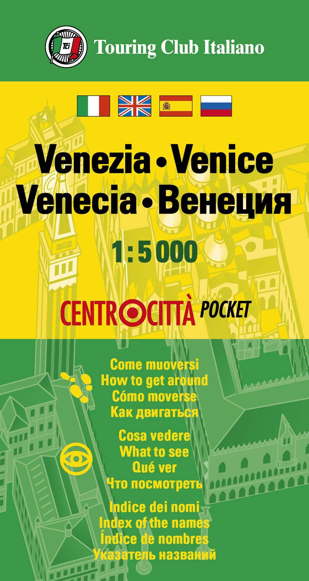 Plan du centre-ville - Venise | Touring Club Italiano carte pliée Touring